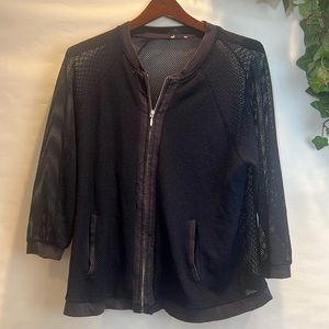 Mesh Navy Jacket short sleeve